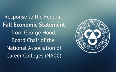 Statement by George Hood, Board Chair of NACC on the federal Fall Economic Statement