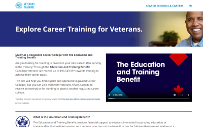 National Association of Career Colleges (NACC) launches new career training portal for Canadian Veterans
