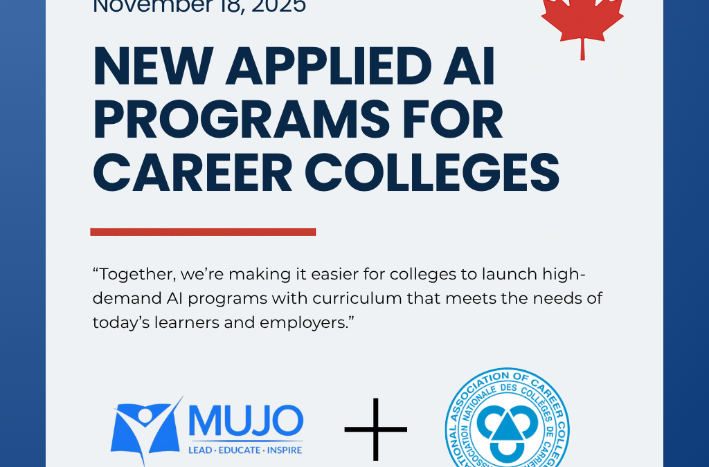 Mujo Learning Systems and NACC Partner to Launch Applied AI Curriculum Programs for Higher Education